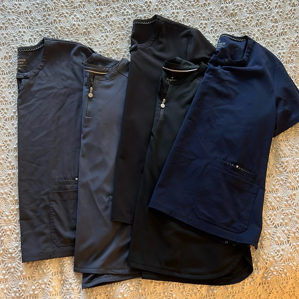 Beyond Scrubs tops, Zipper & Snap